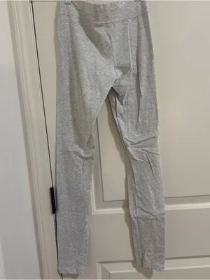 Brandy Melville Light Gray High-Waist Leggings thumbnail 3
