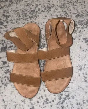 Nature Breeze Tan Strappy Espadrille Sandals thumbnail 1