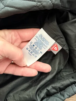 Lands’ End Black Quilted Puffer Coat thumbnail 4