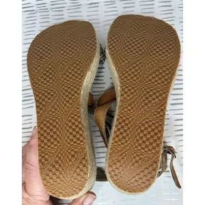 Eddie Bauer W. Kara Womens Brown Leather Geometric Espadrille Wedge Sandals‎ 9 thumbnail 10