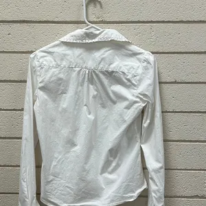 Brandy Melville White Button Down Blouse one size thumbnail 7