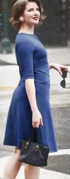 Shapeline A+ Dress in Navy thumbnail 2
