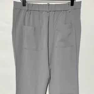 New Flare Leg Elastic Waist Trousers Victoria Pant Grey Size Medium thumbnail 10