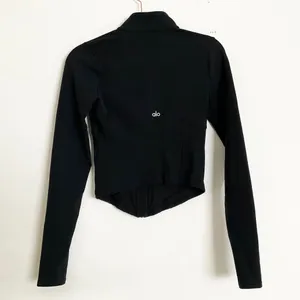 Alo Yoga Airbrush Corset Full Zip Jacket Black S thumbnail 5