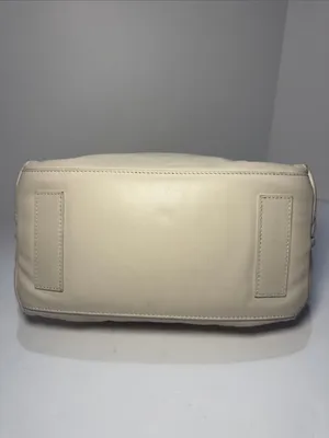 Moncler Amandine Borsa White Leather Puffer Satchel thumbnail 13