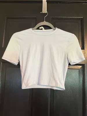 Lululemon Wundermost Ultra-Soft Nulu Crewneck Cropped T-Shirt thumbnail 2