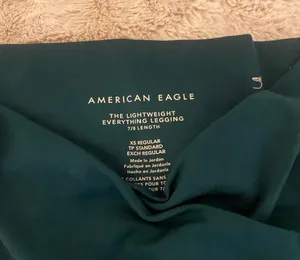American Eagle turquoise  crossover leggings- x small thumbnail 2
