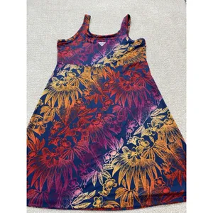 Columbia Freezer III Dress Womens SizeM PFG Tropical Floral Tank Sundress Empire thumbnail 13