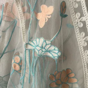 “Shoreline Sheer Mesh Floral Embroidered Duster Cover-Up S/M” thumbnail 2