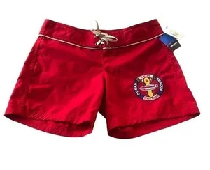 Patagonia Boardie 6 Special Red Avon Ocean Rescue Beach Patrol Shorts 4 thumbnail 1