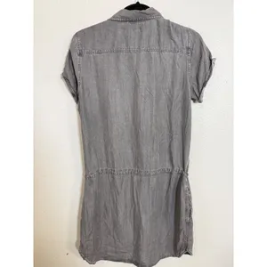 Lovestitch Grey Tencel Short Sleeve Button Down Shirt Dress Medium‎ I-70854W-MXX thumbnail 8