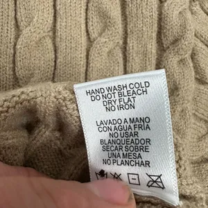 Love Tree Womens Large Cable Knit Cardigan Tan V-Neck Button-Up Sweater thumbnail 6