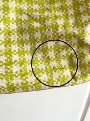 BAGGU Horizontal Zip Duck Bag Chartreuse Pixel Gingham thumbnail 3
