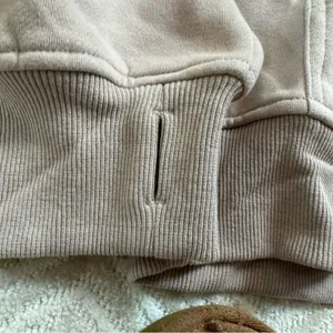 NWT Tan half zip hoodie Size M thumbnail 10