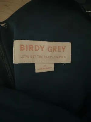 Birdy Grey Emerald Green Matte Satin Dress thumbnail 3