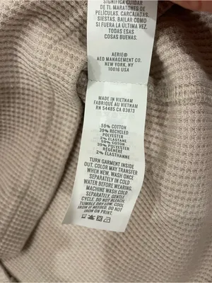 Aerie Essential Henley Layering Shirt Tan thumbnail 7