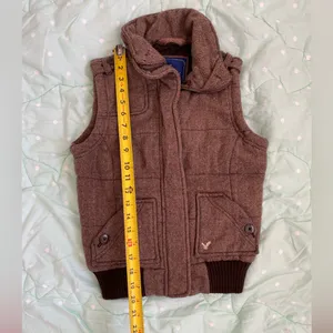 American Eagle Women’s Brown Vest size Small thumbnail 6