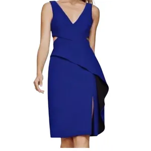 BCBGMaxAzria 02 Riya cutout peplum v neck cocktail dress D2 3586 thumbnail 14