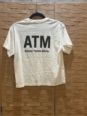 ATM Anthony Thomas Melillo White Boxy Tee Size M EUC Black Size M thumbnail 2