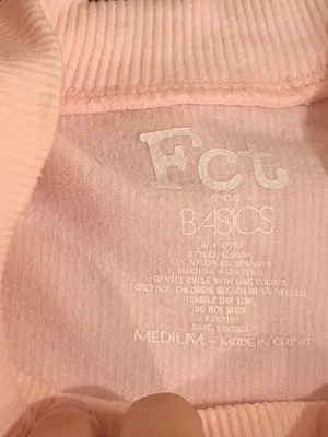 NWT Fct Basics Pink Sequin Fringe Tank thumbnail 3