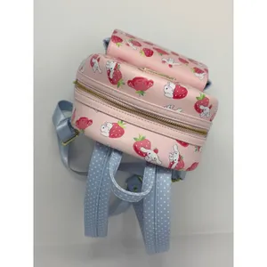 Loungefly Cinnamoroll Strawberry‎ Allover Print Mini Backpack Excellent Blue Dot thumbnail 4