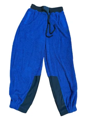 Free People Movement Blue Cuddle UpFleece Tie‎ Waist Cozy Pants Joggers Sz S thumbnail 1