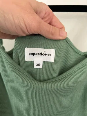 Revolve Superdown candace slit green midi dress size XS thumbnail 6