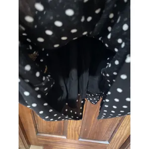 Paper Crane polkadot smocked sleeveless midi dress size medium thumbnail 3