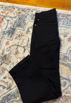 Denim Forum Aritzia Jeans Arlo Straight Black The High-Rise Eyeliner 28 Long thumbnail 1