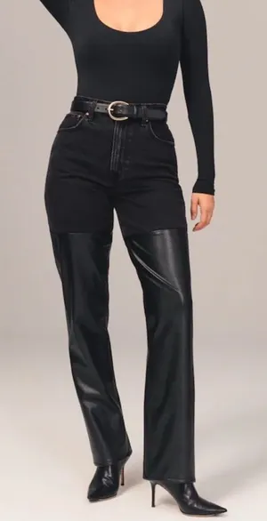 Abercrombie & fitch Women's Black Jeans‎ thumbnail 1