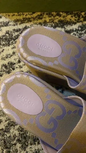 Gucci Jumbo GG Platform Slide Sandal Size 38.5 thumbnail 3