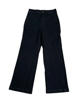 J.Crew Wide Leg Denim Trouser Jeans Dark Indigo Wash Womens 29 thumbnail 1