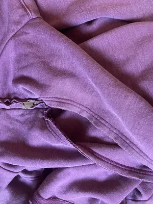 RARE Sample Full-Zip Heavy Hoodie Jacket with Bubble Hem, NWOT thumbnail 8