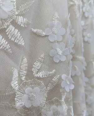 NWT LULU'S Flourishing Embroidered Lace Fit & Flare Midi Dress thumbnail 5