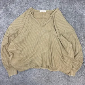 We The Free Free People Coraline‎ Thermal Top Shirt in Olive Tapenade thumbnail 1