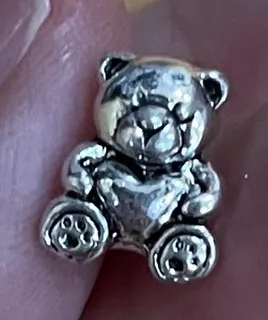 Silver bear fits all charm bracelet thumbnail 2