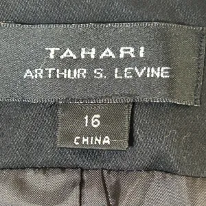 Tahari‎ Arthur S Levine Glenda Black Open Front Blazer Jacket Womens Size 16 NEW thumbnail 5