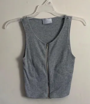 PacSun Zippered Crop Top thumbnail 1