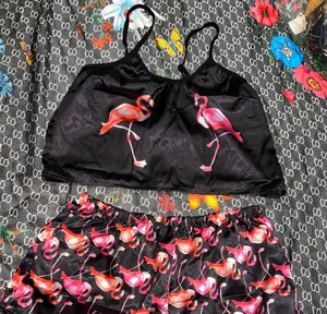 Flamingos pajama set Black Size M thumbnail 3