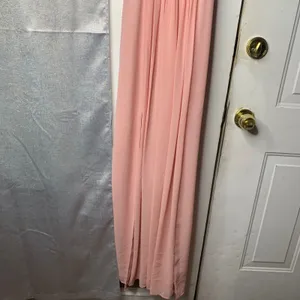 Bariano BHLDN Peach pleated maxi gown size XS bridesmaid wedding guest‎ summer thumbnail 4