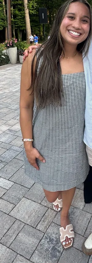 Target Black and White gingham dress thumbnail 1