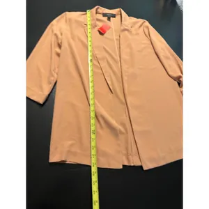 Forever 21 Womens Open Front Blazer‎ 3/4 Sleeve Peach Terracotta Size Medium NWT thumbnail 3