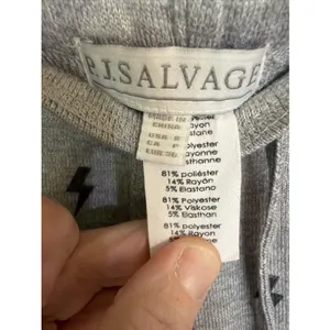 PJ Salvage Pajama Set Sz S Gray Pink Lightning Bolt Joggers Tank Pajamas Sleep thumbnail 7