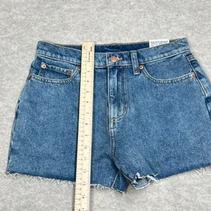 Pink Victoria's‎ Secret High Waisted Cut Off Denim Shorts Blue Size 26 NWT thumbnail 6