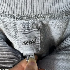 Aerie Blue Pull On‎ Zip Front Relaxed Fit Athleisure Corset Jogger Sz Small thumbnail 5