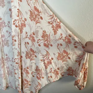 Altard State Womens Boho Floral Open Front Kimono Cardigan Size Large thumbnail 5