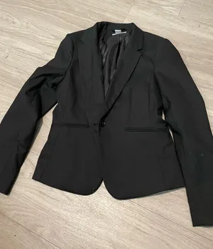 H&M Black Single-Button Tailored Blazer thumbnail 1