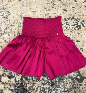 Pink silk shorts thumbnail 2