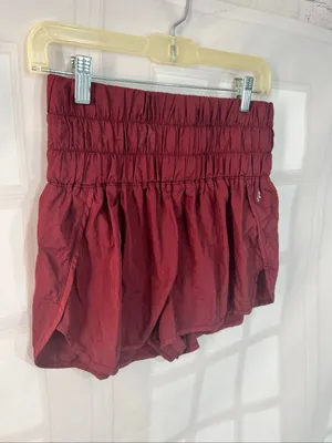 Free people movement The Way Home Run Shorts in burgundy size medium thumbnail 3