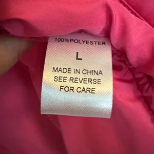 Hot Pink Quilted Puffer Snap Button Vest Size L thumbnail 4